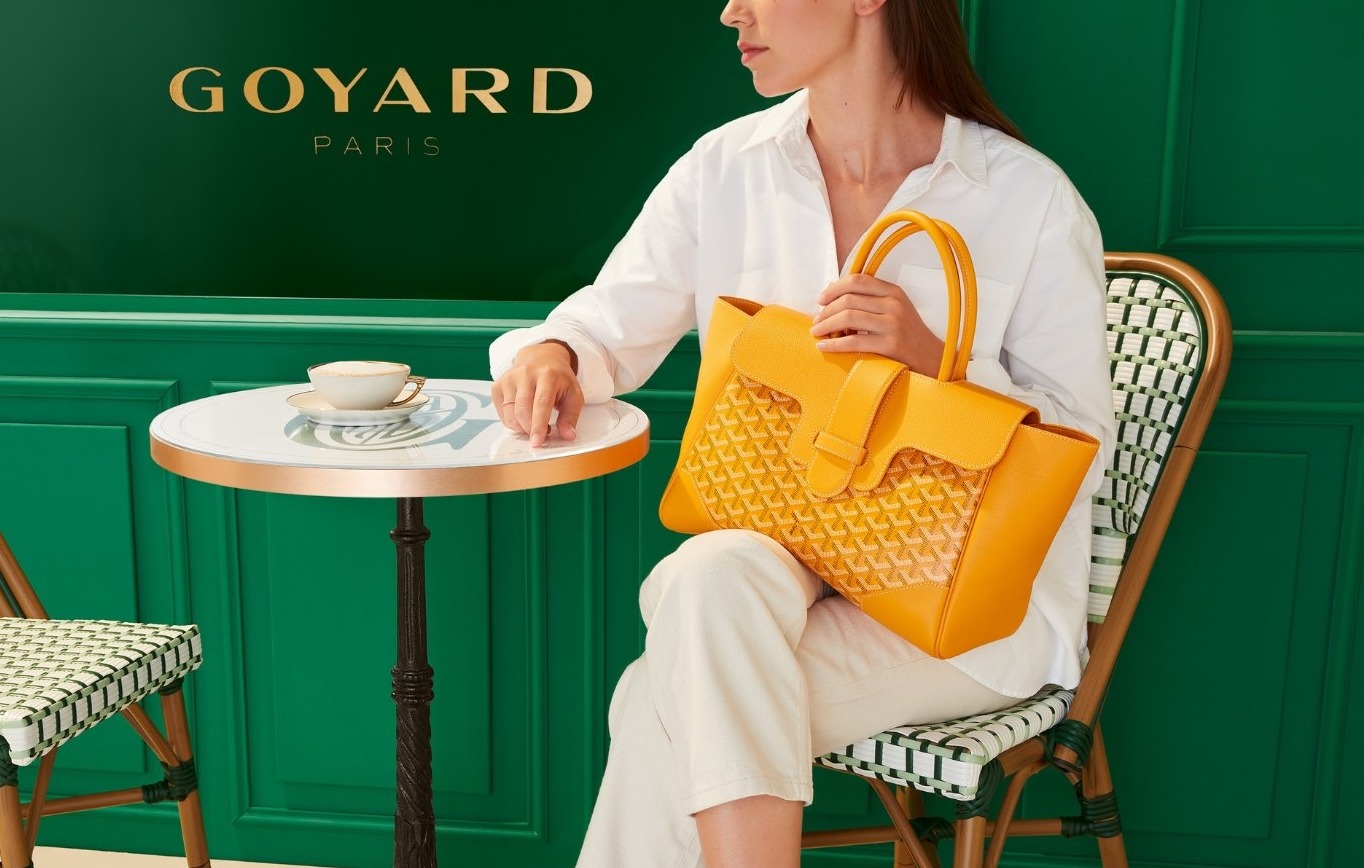 【出会えた一点物】GOYARD サクシアングリペットバッグ すぐ届く！GOYARD シアン・グリ バッグ 小型犬用キャリーバッグ