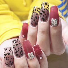 アクリル・スカルプチュア ワンカラー+vカット飾り | K's jewel