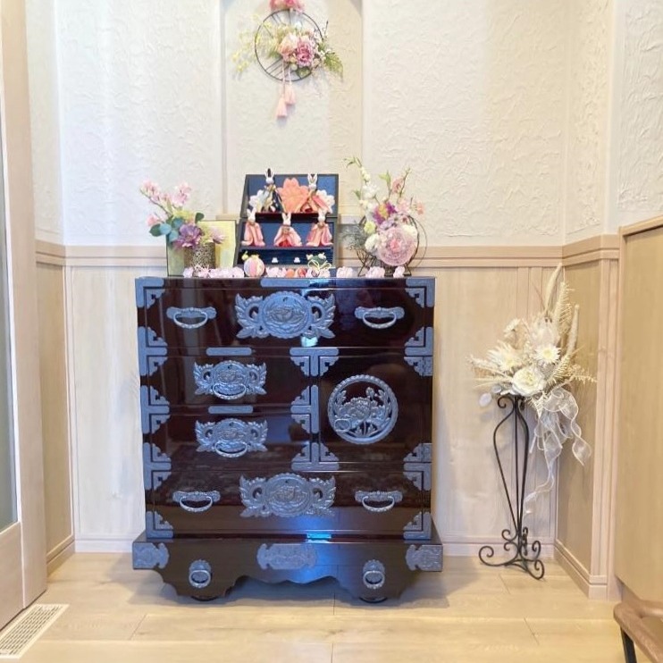 (希少品)けやき箪笥　民芸仙台タンス　工藝ギャラリー　欅