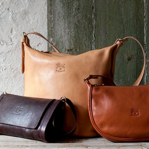 IL BISONTE メッセンジャーバッグ Brolio | Men's messenger in vintage leather color coffee