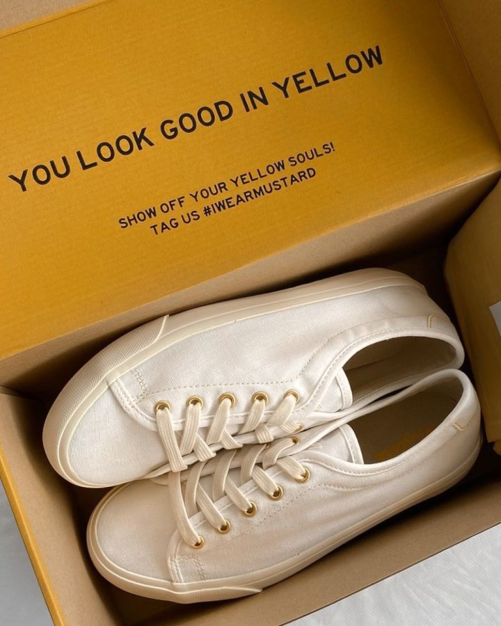 Mustard sneakers on sale