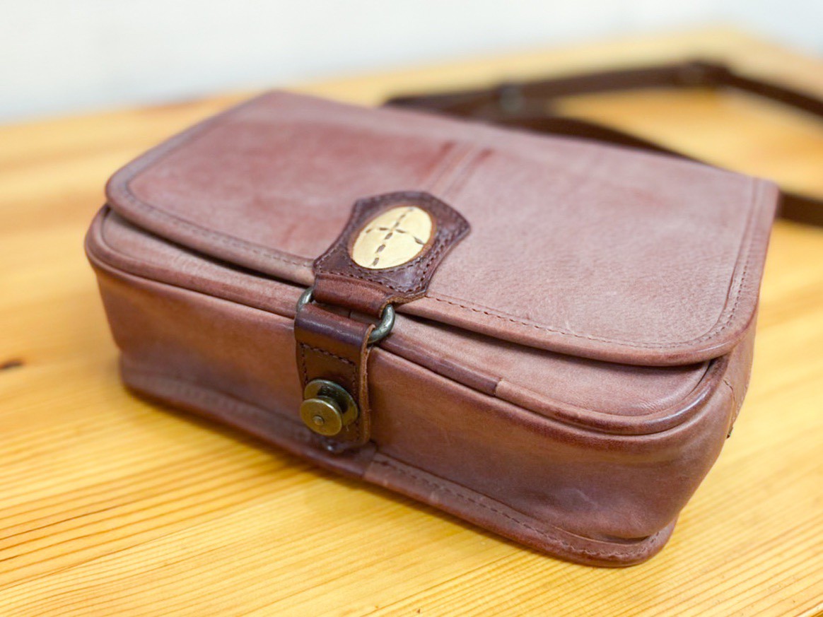 希少 UNISON DEPT. ユニゾンデプト レザー ツール ショルダー 本革 w2400