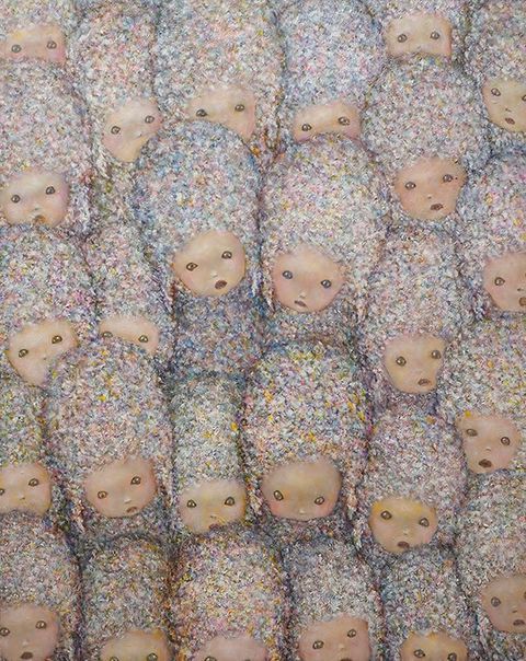 【ドローイング】ワタベカズ■いつでもハラペコ *2014年、靖山画廊出品作品関連 ワタべカズ 展 - 靖山画廊