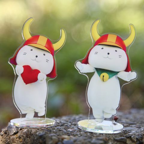 ひこにゃん　ハート持ちぬいぐるみ 鐘の丸・戦国桜売店限定品 ㊗️累計販売数450個突破〜🎉｜彦根城内 鐘の丸売店
