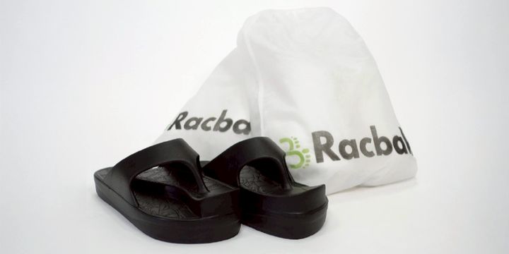 美品　Racbakiラクバキ s イージーサンダル イージーサンダル ブラック | Racbaki