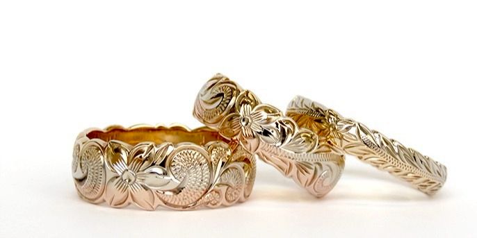 Maxi ハワイアンジュエリーマキシトラディショナル オープンバングル Maxi ハワイアンジュエリーマキシトラディショナル オープンバングル